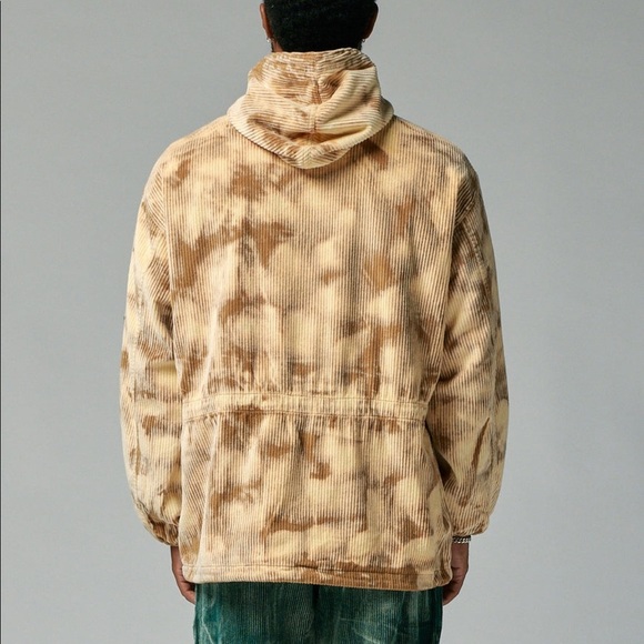 BNWT Size Medium - Brain Dead FW21 Cream Dyed Corduroy Striped Racing Jacket - Picture 2 of 13